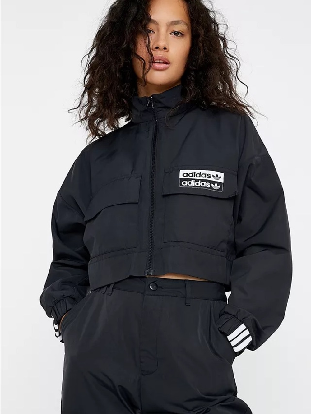 adidas Black Cropped Jacket